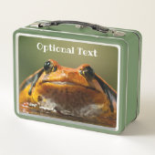 Lunch Box Gros plan d'une grenouille à tomate personnalisée (Dos)