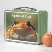 Lunch Box Gros plan d'une grenouille à tomate personnalisée (En situation)