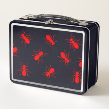 Grosses fourmis de feu rouge