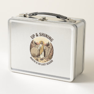 Lunch Box Grotte de Résurrection de Foi Drôle Gravure Vintag