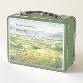 Lunch Box Grue Gris Peint À La Main (Dos)