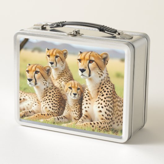 Lunch Box Guépard Animal Nature Faune Affection Sollicitude (Devant)