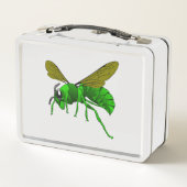 Lunch Box Guêpe abeille cartoon verte et lime (Dos)