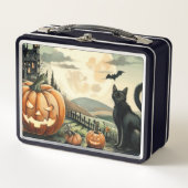 Lunch Box Halloween/Automne/Automne/citrouille/chat (Devant)