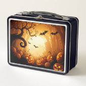 Lunch Box Halloween/chauve-souris/Citrouille/automne (Devant)