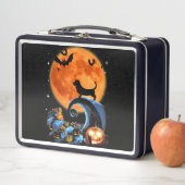 Lunch Box Halloween Citrouille de la lune de chien de Hound  (En situation)