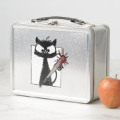 Lunch Box Halloween de baseball de chat noir (En situation)