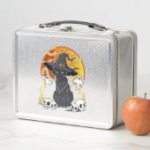 Lunch Box Halloween de chat noir (En situation)