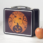 Lunch Box Halloween Jack-o'-lantern citrouille visage et ara (En situation)