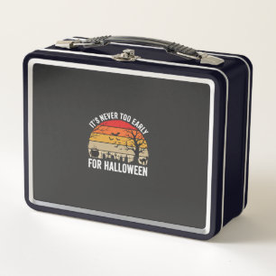 Lunch Box Halloween jamais trop tôt Vintage Sunset