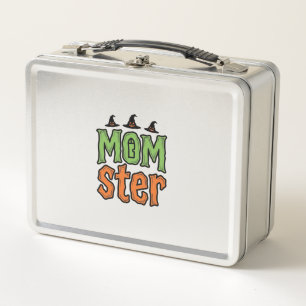Lunch Box Halloween Momster Vintage Mom Conception de T-Shir
