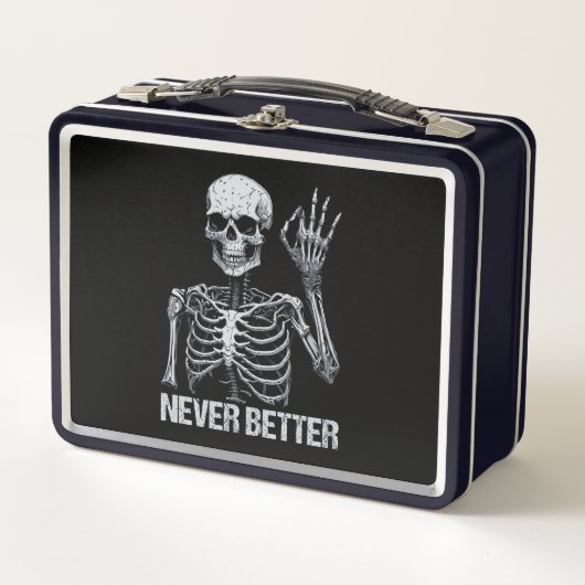 Lunch Box Halloween Skeleton - Jamais mieux je (Devant)