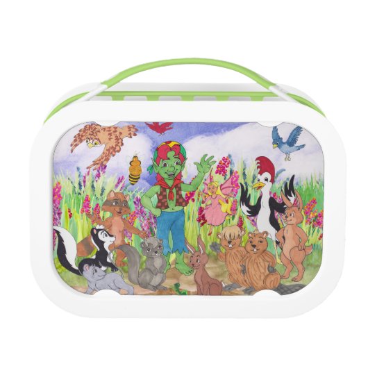 Lunch Box Hamilton Troll et panier-repas d'amis (Devant)