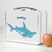 Lunch Box Hammerhead shark cartoon illustration (En situation)