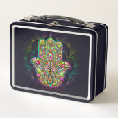 Lunch Box Hamsa Fatma Main Psychedelic Art (Devant)