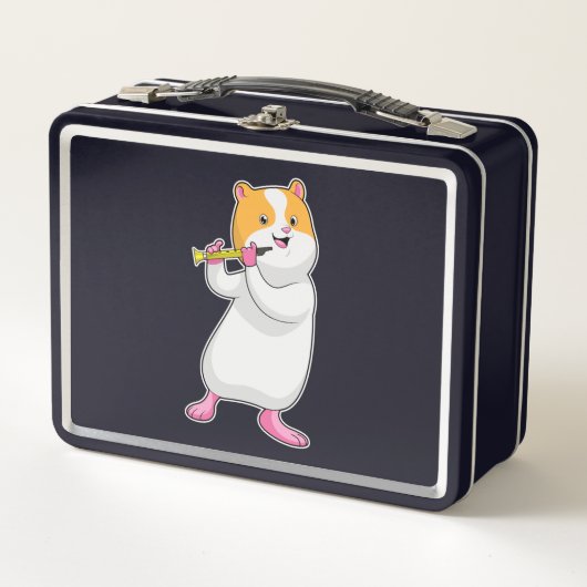 Lunch Box Hamster à la musique avec flûte (Devant)