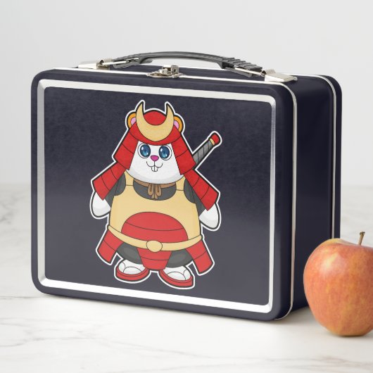 Lunch Box Hamster as Warrior with Armor (En situation)