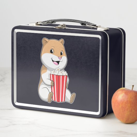 Lunch Box Hamster au cône de Popcorn (En situation)