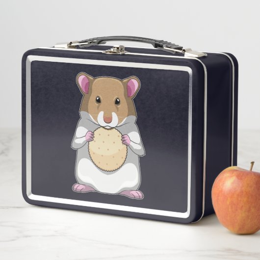 Lunch Box Hamster avec biscuit (En situation)