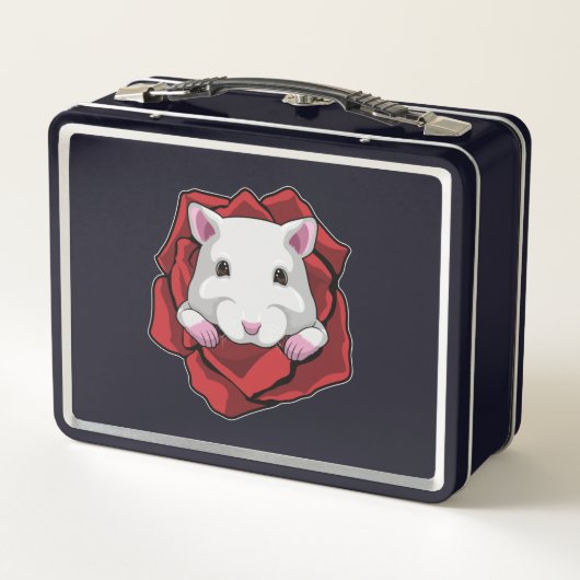 Lunch Box Hamster avec Rose (Dos)