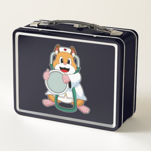 Lunch Box Hamster comme docteur avec Stethoscope.PNG (Dos)