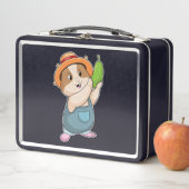 Lunch Box Hamster en fermier avec des courgettes (En situation)