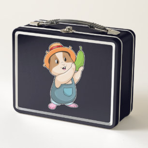 Lunch Box Hamster en fermier avec des courgettes