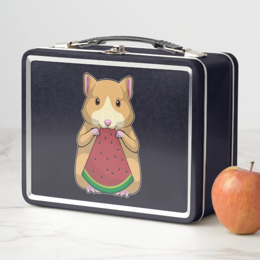 Lunch Box Hamster with Watermelon (En situation)
