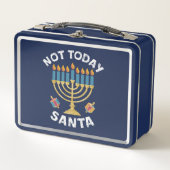 Lunch Box Hanoukka pas aujourd'hui Père Noël juif Chanoukah (Devant)