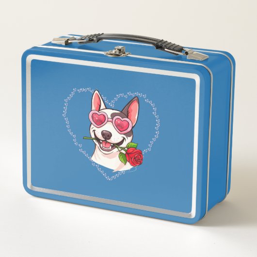 Lunch Box Happy bull terrier (Devant)