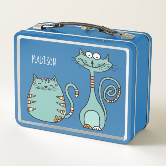 Lunch Box Happy Cats personnalisés boîte à lunch (Dos)
