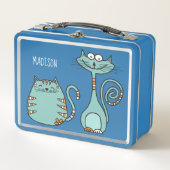 Lunch Box Happy Cats personnalisés boîte à lunch (Devant)