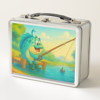 Lunch Box Happy Fish Day Out Fishing