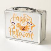Lunch Box Happy Halloween chauves-souris Jack-o'-lantern (Dos)
