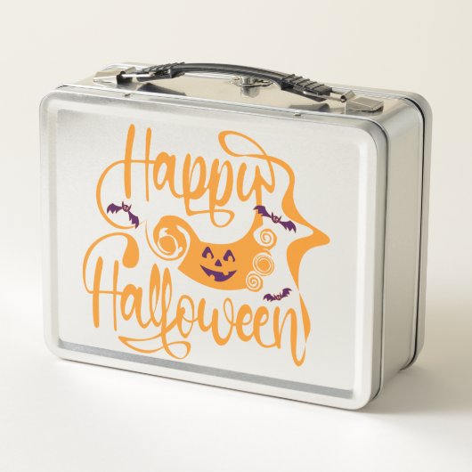 Lunch Box Happy Halloween chauves-souris Jack-o'-lantern (Dos)