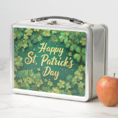 Lunch Box Happy St. Patrick’s Day Clover Design (En situation)