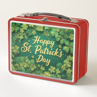 Lunch Box Happy St. Patrick’s Day Clover Design