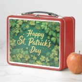 Lunch Box Happy St. Patrick’s Day Clover Design (En situation)
