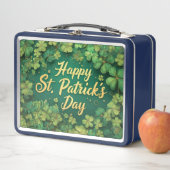 Lunch Box Happy St. Patrick’s Day Clover Design (En situation)