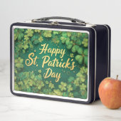 Lunch Box Happy St. Patrick’s Day Clover Design (En situation)