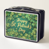 Lunch Box Happy St. Patrick’s Day Clover Design (Devant)