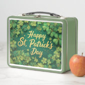 Lunch Box Happy St. Patrick’s Day Clover Design (En situation)