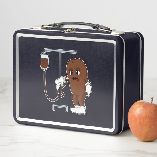 Lunch Box Haricot de café avec pot de café (En situation)