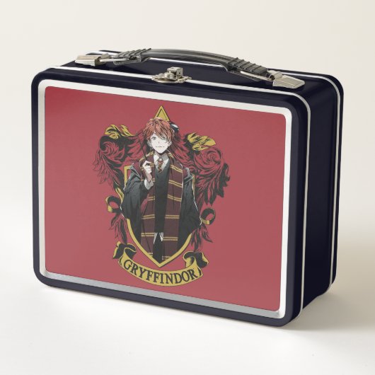 Lunch Box HARRY POTTER™ | Anime Ron Weasley House Crest (Devant)