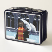 Lunch Box HARRY POTTER™ & Hedwig dans la neige (Dos)