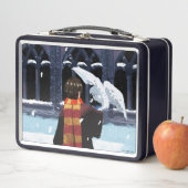 Lunch Box HARRY POTTER™ & Hedwig dans la neige (En situation)