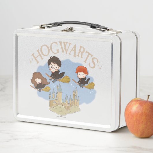 Lunch Box HARRY POTTER™, Hermione & Ron Fly Over HOGWARTS™ (En situation)
