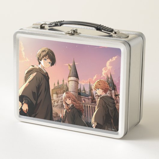 Lunch Box HARRY POTTER™ Hermione & Ron HOGWARTS™ Scène d'ani (Devant)