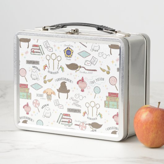 Lunch Box HARRY POTTER™ Tiny Magic Pattern (En situation)