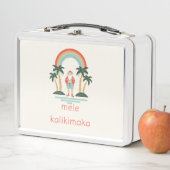 Lunch Box Hawaïen/arc-en-ciel/Palms Père Noël (En situation)